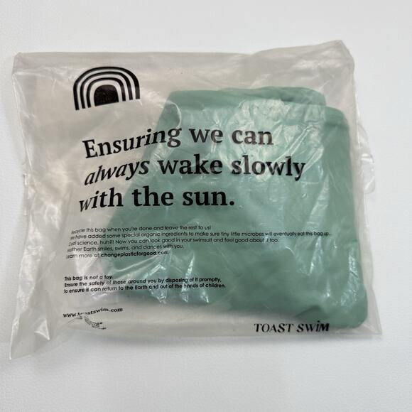 Free People‎ x Toast Signature Cinch Bikini Bottom XS Ming Green Cheeky NWT - Picture 7 of 7